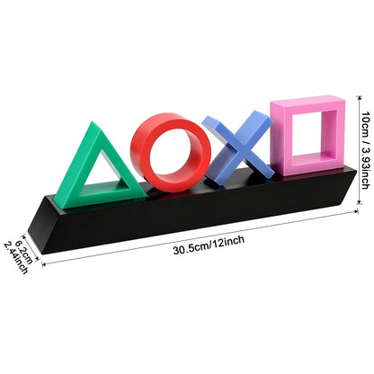 Game Icon Light For PS4 PS5 Music Light Voice Control LED Neon Lamp Atmosphere Decoration for Bar USB/Battery Powered