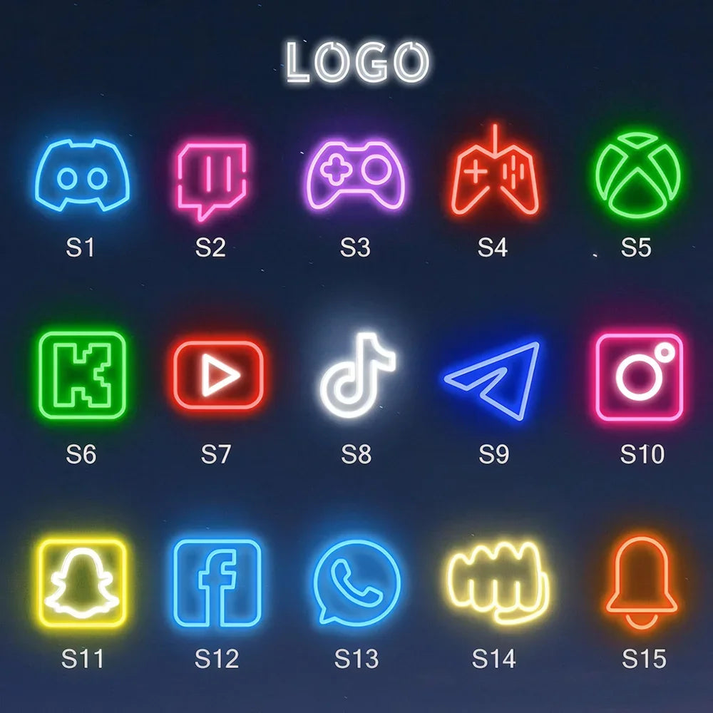 Gamer Neon Sign Custom Name Gamer Neon Light Personalized Led Neon Letters Own Name Game Room Wall Bedroom Decoration Boy Gifts