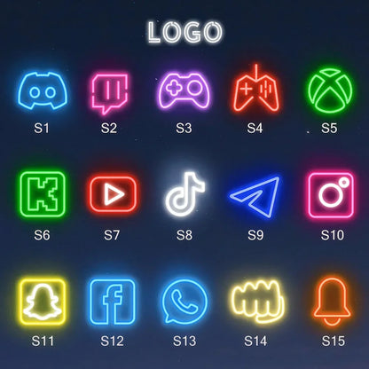 Gamer Neon Sign Custom Name Gamer Neon Light Personalized Led Neon Letters Own Name Game Room Wall Bedroom Decoration Boy Gifts