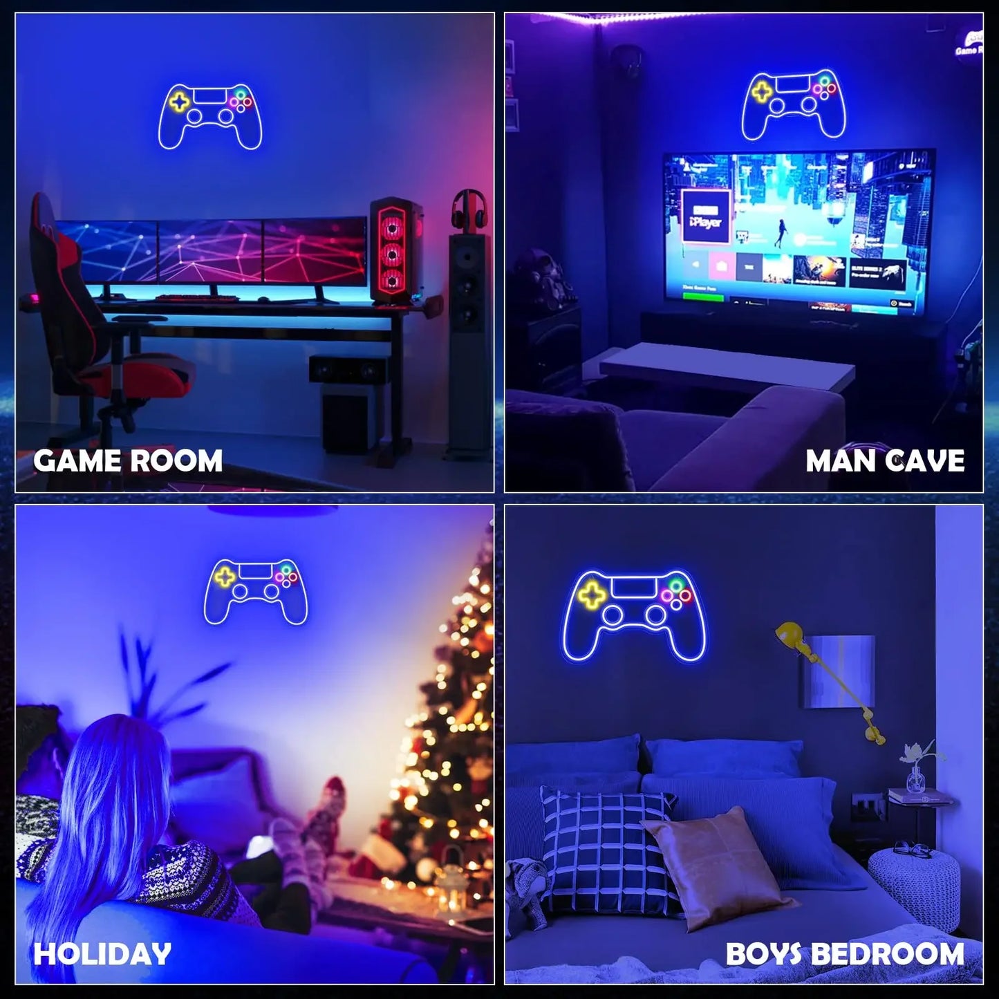 Gamer Neon Sign Game Controller LED Neon Light Sign for Party Man Cave Room Decor  Best Gamer Gifts for Boys Kids Night Light