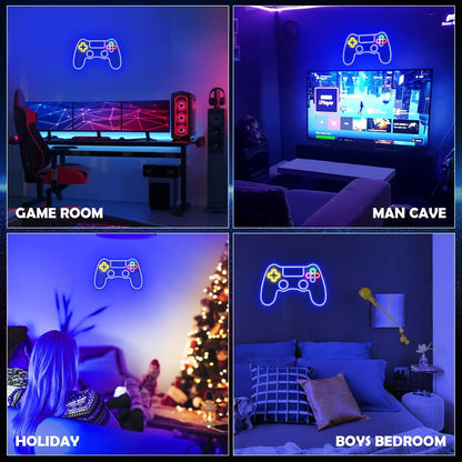 Gamer Neon Sign Game Controller LED Neon Light Sign for Party Man Cave Room Decor  Best Gamer Gifts for Boys Kids Night Light