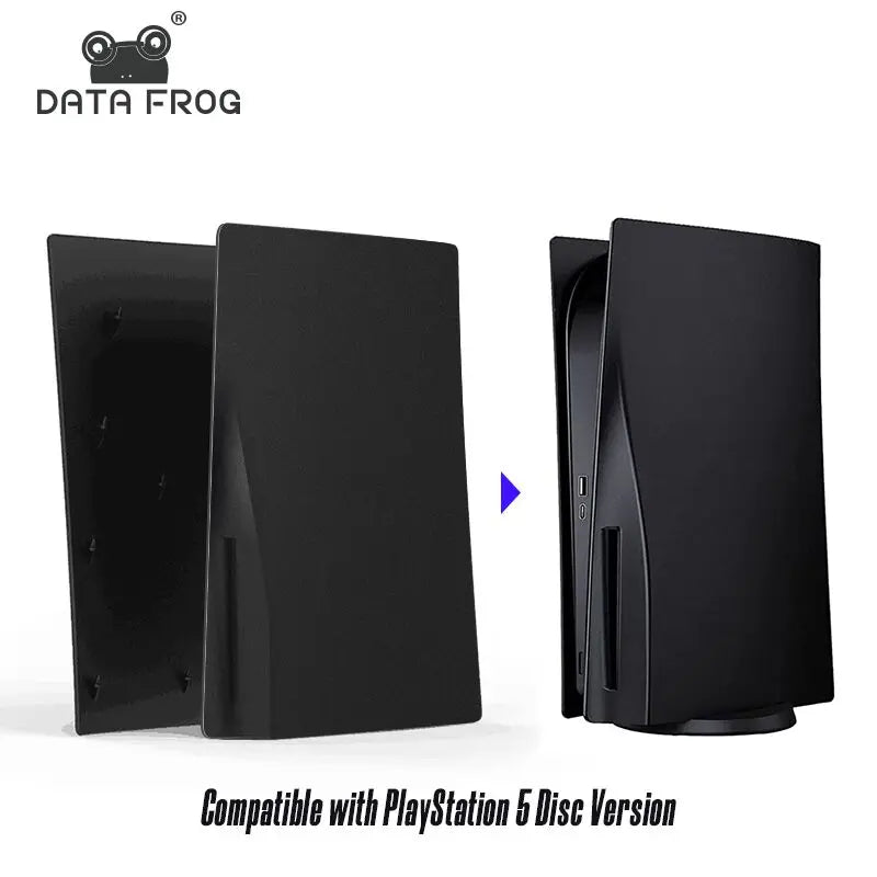 DATA FROG Replacement Plate Compatible with PS5 Disc Version Protective Hard Case Faceplate Shell For PS5