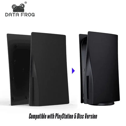 DATA FROG Replacement Plate Compatible with PS5 Disc Version Protective Hard Case Faceplate Shell For PS5