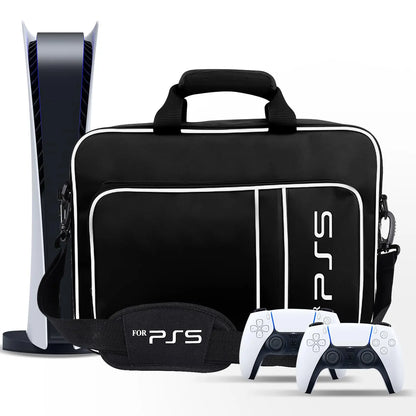For PS5 Travel Case for PS5 Protective Case Bag Suitable for PS5 Disc/Digital Edition Console, Controllers, Game Cards, Headset